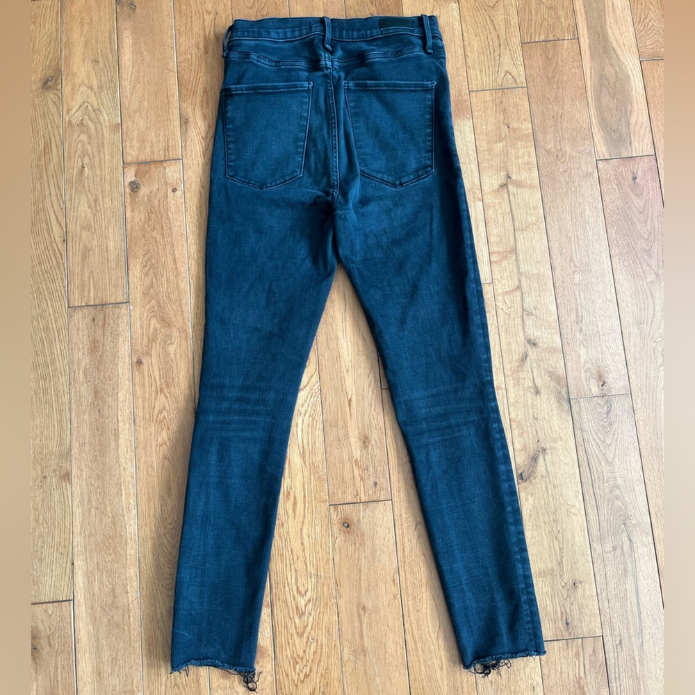 Abercrombie & Fitch Ultra High Rise Super Skinny Distressed Black Jeans - Picture 5 of 5